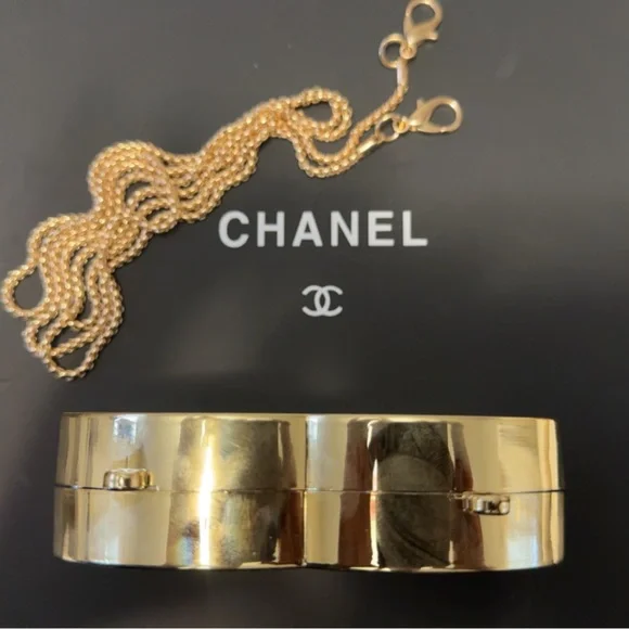 Metallic Gold Tone Logo Crossbody - Picture 3 of 5